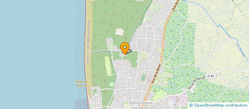 localisation de l'entreprise LE CREPITANT BUBUK  NOTRE-DAME-DE-MONTS