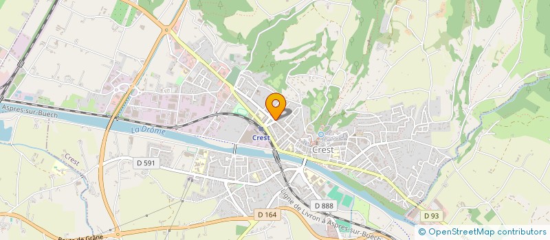 localisation de l'entreprise LE CRESTOIS  CREST