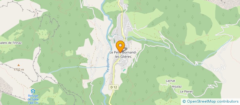 localisation de l'entreprise LE CRET 2008  GLIERES-VAL-DE-BORNE