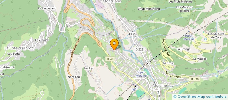 localisation de l'entreprise LE CRET  MORZINE