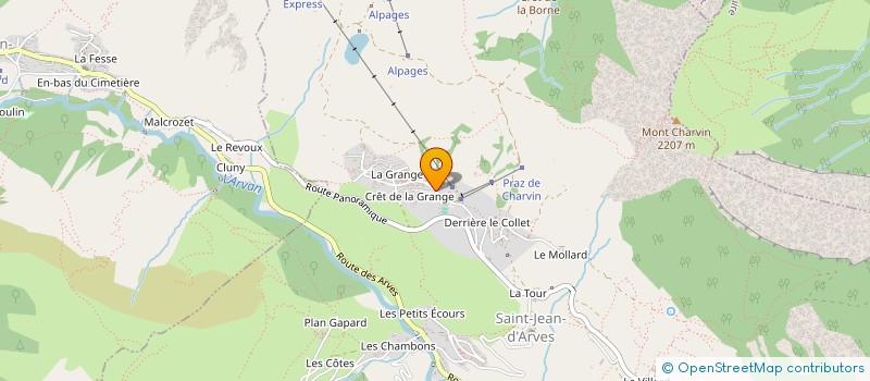 localisation de l'entreprise LE CRET DE LA GRANGE  SAINT-JEAN-D'ARVES