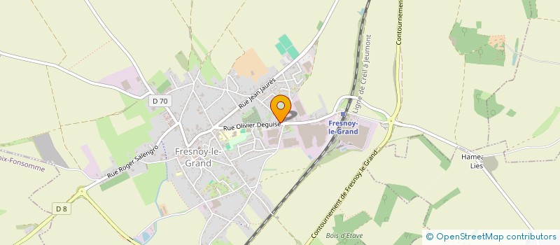 localisation de l'entreprise LE CREUSET à FRESNOY-LE-GRAND