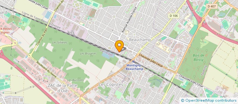 localisation de l'entreprise LE CREUSET  BEAUCHAMP