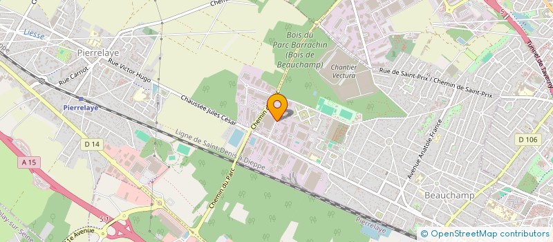 localisation de l'entreprise LE CREUSET D ART  BEAUCHAMP