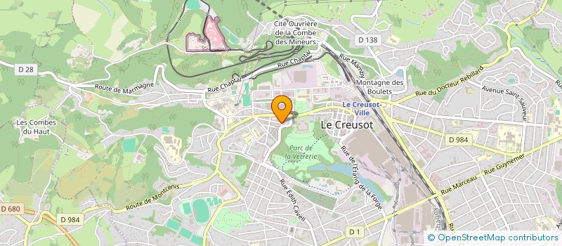 localisation de l'entreprise LE CREUSOT HOTEL  LE CREUSOT