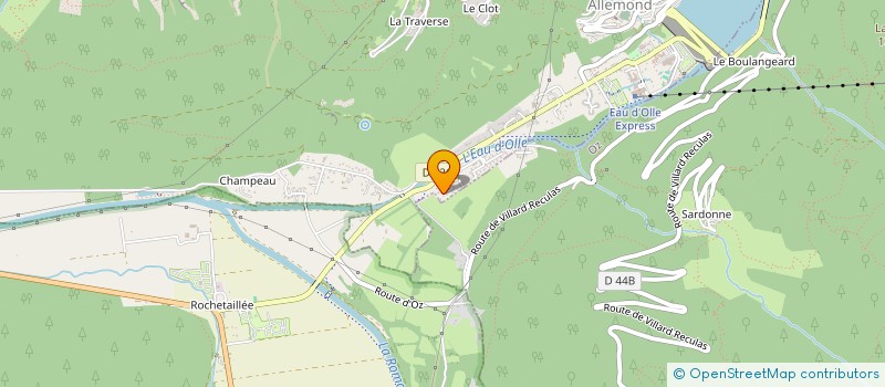 localisation de l'entreprise LE CREUX  ALLEMOND