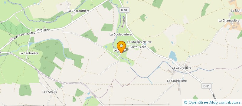 localisation de l'entreprise LE CREUX JERSEY à BEAUFOU
