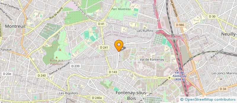 localisation de l'entreprise LE CRI à FONTENAY-SOUS-BOIS