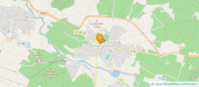 localisation de l'entreprise LE CRI DE LA CAROTTE  PUISSERGUIER