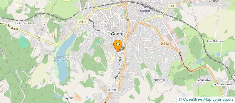 localisation de l'entreprise LE CRI DE LA CHATAIGNE à GUERET