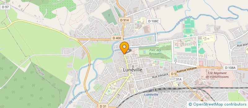 localisation de l'entreprise LE CRI DES LUMIERES à LUNEVILLE