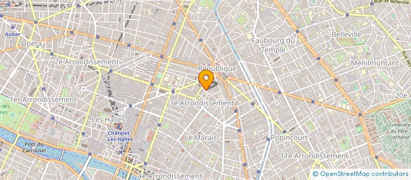 localisation de l'entreprise LE CRI DU COEUR  PARIS