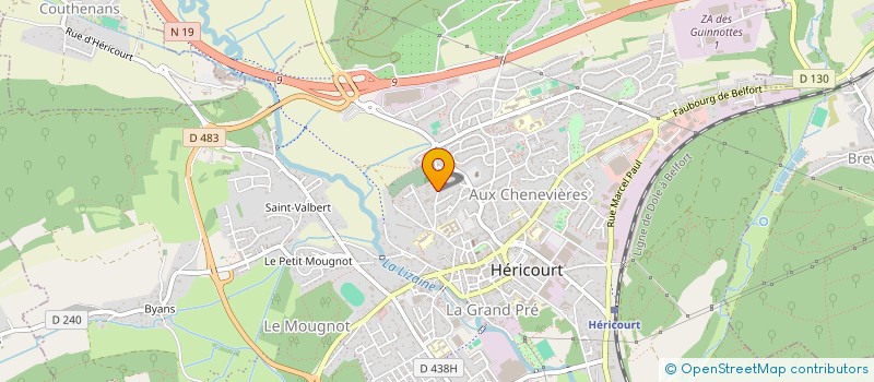 localisation de l'entreprise LE CRI DU CORBEAU  CHAMPEY