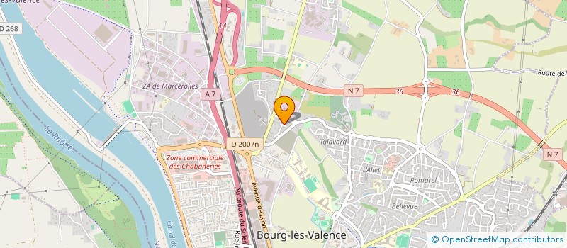 localisation de l'entreprise LE CRI DU SONOTONE à BOURG-LES-VALENCE