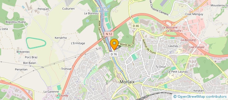 localisation de l'entreprise LE CRIN à MORLAIX