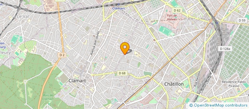 localisation de l'entreprise LE CRIN D'OR  CHATILLON