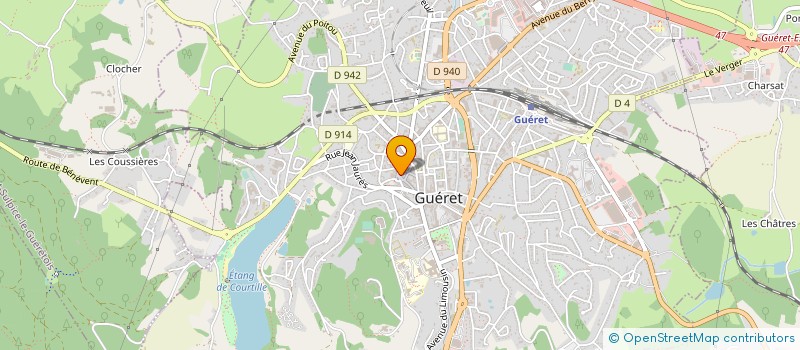 localisation de l'entreprise LE CRIQUET DU PETIT CREUSOIS à GUERET