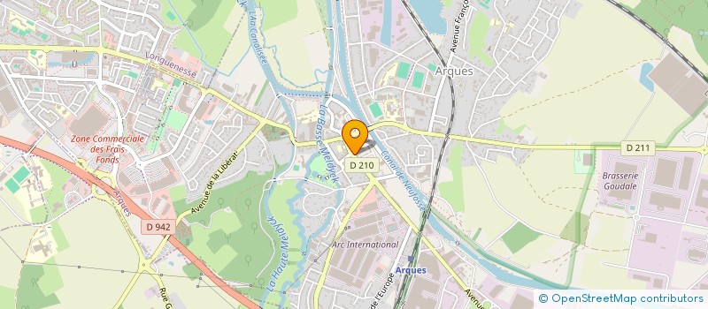 localisation de l'entreprise LE CRISTAL 2 à ARQUES