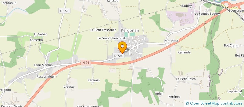 localisation de l'entreprise LE CRISTAL  LANGUIDIC