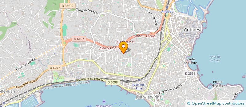 localisation de l'entreprise LE CRISTAL  ANTIBES