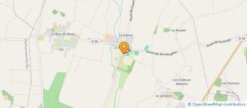 localisation de l'entreprise LE CRISTAL  SOULANGIS