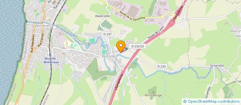 localisation de l'entreprise LE CRISTAL  WIMILLE