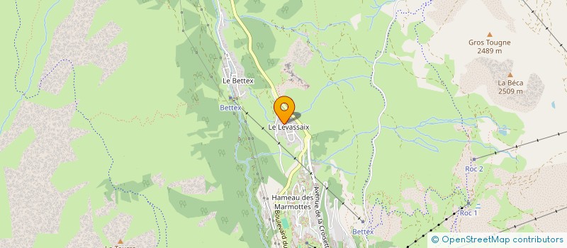 localisation de l'entreprise LE CRISTAL  LES BELLEVILLE