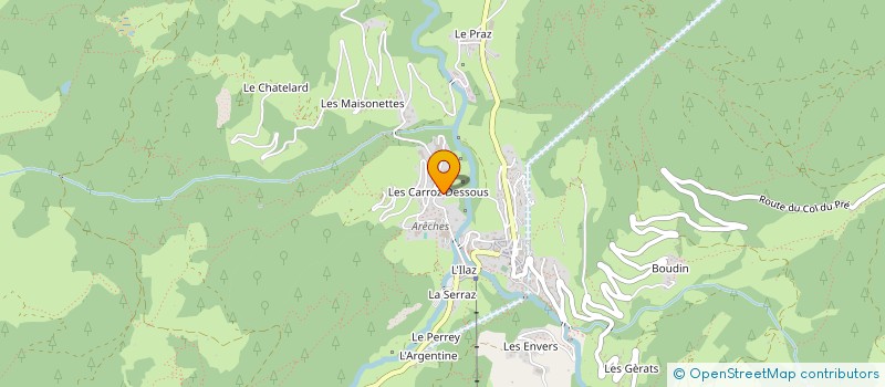 localisation de l'entreprise LE CROCHET à BEAUFORT