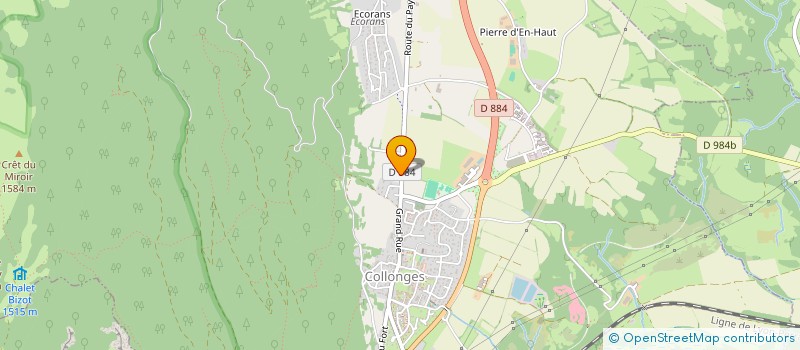 localisation de l'entreprise LE CROCUS  COLLONGES