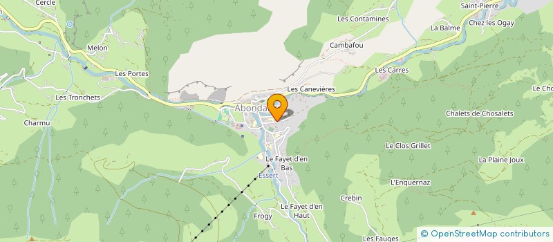 localisation de l'entreprise LE CROCUS  ABONDANCE