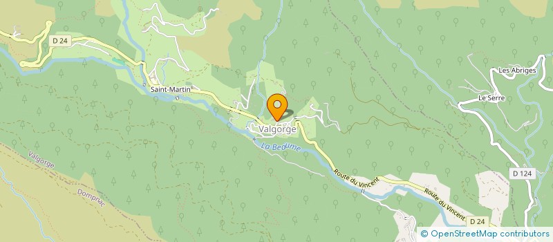 localisation de l'entreprise LE CROCUS BLEU  VALGORGE