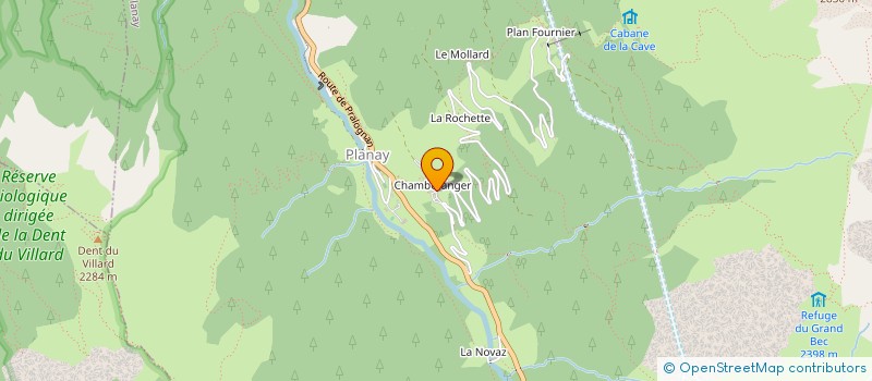 localisation de l'entreprise LE CROEJU  CHAMPAGNY-EN-VANOISE