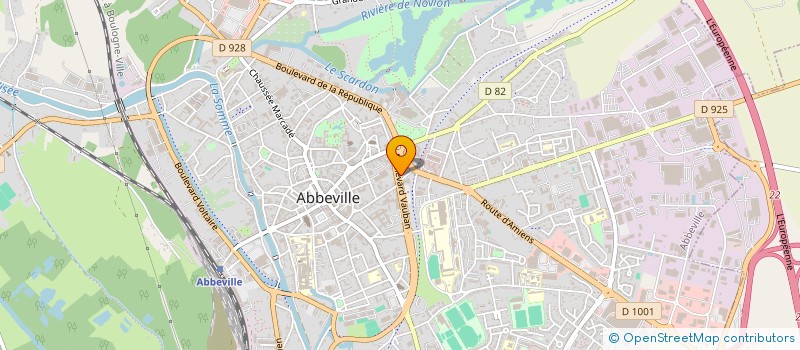 localisation de l'entreprise LE CROFTER'S à ABBEVILLE