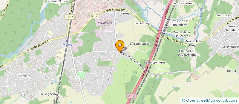 localisation de l'entreprise LE CROISIC  MONTS