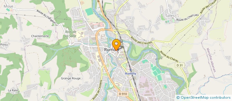 localisation de l'entreprise LE CROISOLLET à RUMILLY