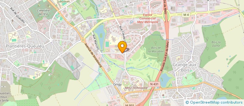 localisation de l'entreprise LE CROISSANT CHAUD  METZ