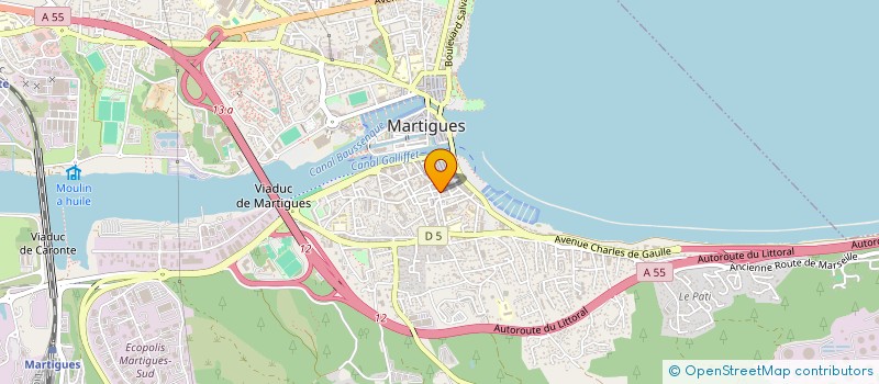 localisation de l'entreprise LE CROISSANT D'OR  MARTIGUES