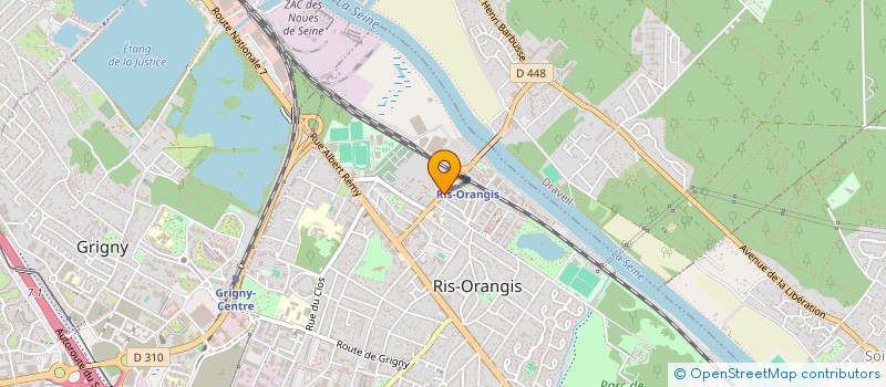 localisation de l'entreprise LE CROISSANT DE LUNE  RIS-ORANGIS