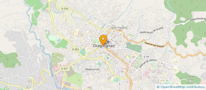 localisation de l'entreprise LE CROISSANT DRACENOIS à DRAGUIGNAN