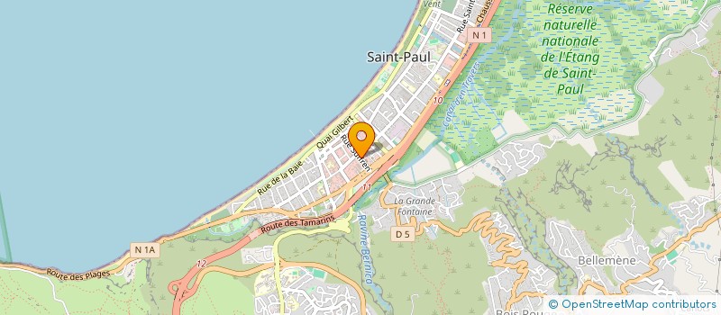 localisation de l'entreprise LE CROISSANT VERT à SAINT-PAUL