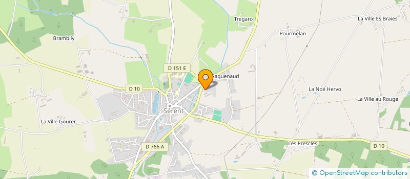 localisation de l'entreprise LE CROIZ'OEUF à SERENT