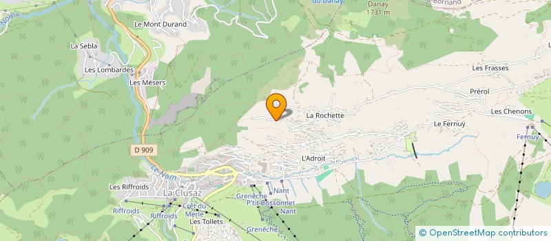 localisation de l'entreprise LE CROLE à LA CLUSAZ