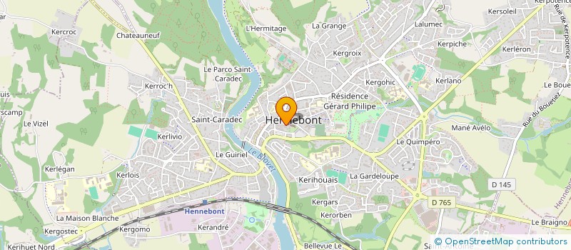 localisation de l'entreprise LE CROM à HENNEBONT