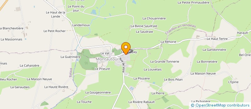 localisation de l'entreprise LE CROMLECH  MONTAUTOUR