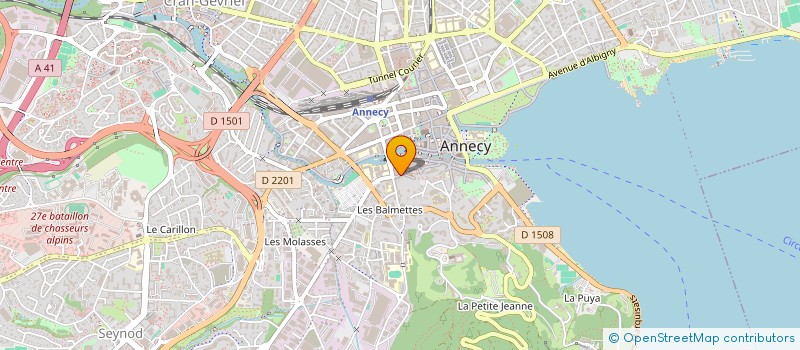 localisation de l'entreprise LE CROQ EN BOUCHE à ANNECY