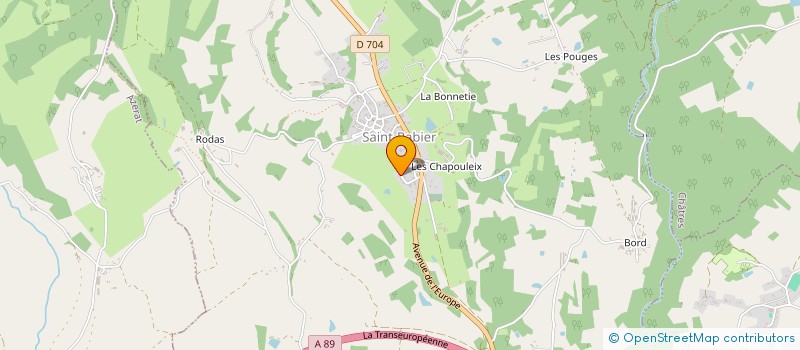 localisation de l'entreprise LE CROQUANT ET LA BLANCHE HERMINE  SAINT-RABIER