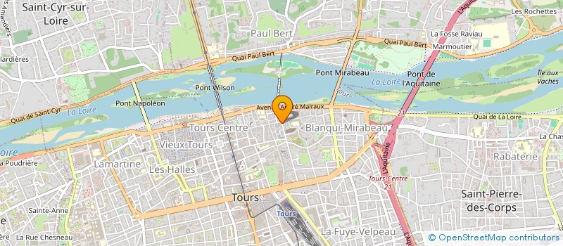 localisation de l'entreprise LE CROQUE BEDAINE TOURS  TOURS