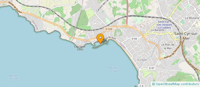 localisation de l'entreprise LE CROQUE FIGUE II à SAINT-CYR-SUR-MER