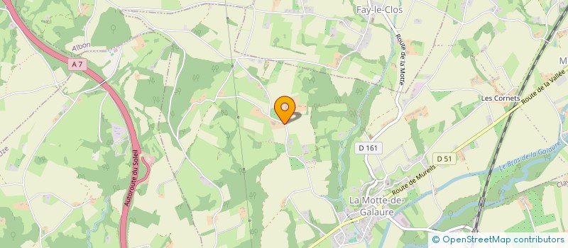 localisation de l'entreprise LE CROS DU SUISSE  SAINT-JEAN-DE-GALAURE