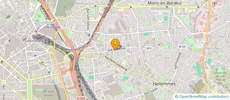 localisation de l'entreprise LE CROUSTI D'OR à LILLE